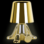 Настольная лампа фигурная золотого цвета с гладким абажуром Высота 17 см Sophia варинант исполнения - 1 | Loft Concept в Ижевске