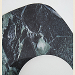 Бра с каменным основанием и плафоном из стекла в форме шара Shaw Marble Lighting варинант исполнения - 3 | Loft Concept в Ижевске