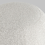 Пуф в ткани букле молочного цвета Pikelet варинант исполнения - 5 | Loft Concept в Ижевске