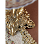 Чаша с цветочным орнаментом на ножке в виде бронзового ангела Eden Garden варинант исполнения - 10 | Loft Concept в Ижевске