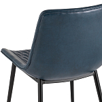 Стул с обивкой из экокожи темно-синего цвета RHOMBUSES UPHOLSTERY варинант исполнения - 7 | Loft Concept в Ижевске