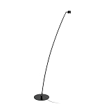 Торшер с изогнутой черной металлической стойкой и цилиндрическим плафоном Davide Groppi варинант исполнения - 8 | Loft Concept в Ижевске