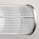 Бра для ванных комнат горизонтальное с 2-мя прозрачными рифлеными цилиндрическими плафонами Feiss варинант исполнения - 4 | Loft Concept в Ижевске