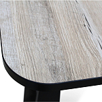 Стол обеденный раздвижной с прямоугольной бежевой столешницей Magali варинант исполнения - 5 | Loft Concept в Ижевске