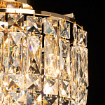 Потолочный светильник круглый с прозрачными подвесками Lunet варинант исполнения - 4 | Loft Concept в Ижевске