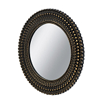 Зеркало круглое с текстурированным дизайном рамы Helios варинант исполнения - 2 | Loft Concept в Ижевске