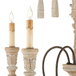 Люстра с состаренными резными элементами Big Graceful Profile варинант исполнения - 1 | Loft Concept в Ижевске