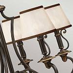 Люстра бронзового цвета с бежевыми абажурами из органзы в классическом стиле Hinkley варинант исполнения - 13 | Loft Concept в Ижевске