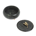 Шкатулка круглая из натурального камня змеевик Stone Casket варинант исполнения - 4 | Loft Concept в Ижевске