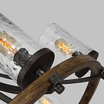 Люстра с цилиндрическим плафонами из толстого волнистого стекла в индустриальном стиле Feiss варинант исполнения - 9 | Loft Concept в Ижевске