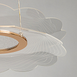 Люстра с прозрачным волнистым плафоном в форме цветка Ethereal Bloom варинант исполнения - 10 | Loft Concept в Ижевске