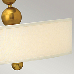 Люстра подвесная с белым тканевым цилиндрическим абажуром и декоративными шарами Hinkley варинант исполнения - 11 | Loft Concept в Ижевске