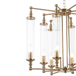 Люстра с 8-ю прозрачными цилиндрическими плафонами Jeanette варинант исполнения - 9 | Loft Concept в Ижевске