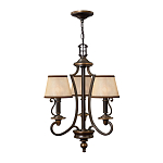 Люстра бронзового цвета с бежевыми абажурами из органзы в классическом стиле Hinkley варинант исполнения - 14 | Loft Concept в Ижевске