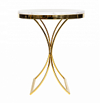 Кофейный столик на подстолье золотого цвета Noelle варинант исполнения - 2 | Loft Concept в Ижевске