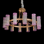 Люстра круглая с текстурными цилиндрическими плафонами Glimpse варинант исполнения - 2 | Loft Concept в Ижевске