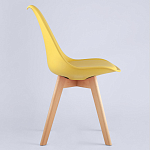 Стул с основой из пластика и мягким сиденьем Arvika Yellow варинант исполнения - 3 | Loft Concept в Ижевске