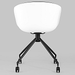 Офисное кресло из пластика с мягким сиденьем Eggshell Black варинант исполнения - 5 | Loft Concept в Ижевске