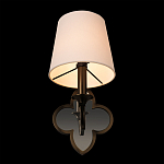 Бра с белым текстильным абажуром и фигурным основанием с зеркальной вставкой Vitorino варинант исполнения - 17 | Loft Concept в Ижевске