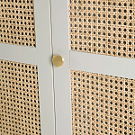 Шкаф с тремя дверцами из плетеного ротанга Tomio Wicker Furniture варинант исполнения - 7 | Loft Concept в Ижевске