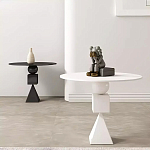 Дизайнерский журнальный стол белый в форме геометрических фигур Cydogic варинант исполнения - 3 | Loft Concept в Ижевске