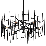 Люстра черная остроконечной формы Black Satin варинант исполнения - 4 | Loft Concept в Ижевске