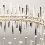 Люстра круглая с прозрачными стеклянными трубками 51 см Nembus варинант исполнения - 12 | Loft Concept в Ижевске