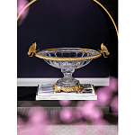 Чаша из прозрачного стекла с бронзовым ободком и фигурками бабочек Eden Garden варинант исполнения - 2 | Loft Concept в Ижевске