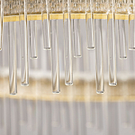 Люстра круглая с прозрачными стеклянными трубками 51 см Nembus варинант исполнения - 10 | Loft Concept в Ижевске