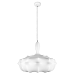 Подвесной светильник с белым фигурным абажуром и мягкими волнистыми краями Cloud Motion  варинант исполнения - 11 | Loft Concept в Ижевске