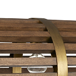 Люстра линейная полукруглой формы Wooden Horseshoe варинант исполнения - 1 | Loft Concept в Ижевске