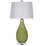 Настольная лампа зеленая грушевидной формы Rich Green Glaze варинант исполнения - 3 | Loft Concept в Ижевске