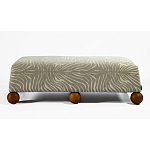 Банкетка Wakonda Gray Zebra с деревянными шариками  варинант исполнения - 2 | Loft Concept в Ижевске