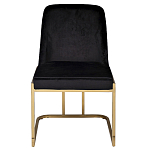 Стул обеденный велюровый черный с золотым каркасом Nobility варинант исполнения - 1 | Loft Concept в Ижевске