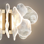 Бра с крупными прозрачными лепестками с рельефной поверхностью Ethereal Bloom варинант исполнения - 5 | Loft Concept в Ижевске