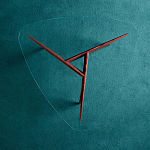 Дизайнерский кофейный стол со стеклянной столешницей Gio Ponti D.552.2 Coffee Table варинант исполнения - 3 | Loft Concept в Ижевске