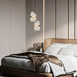 Подвесной светильник из хрусталя Fleuretta Crystal Gold Hanging Lamp варинант исполнения - 3 | Loft Concept в Ижевске