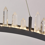 Люстра с двумя кольцами черного цвета с хрустальными элементами QUARTZ CRYSTAL варинант исполнения - 9 | Loft Concept в Ижевске