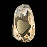 Бра овальное из стекла с золотым элементом Flow Texture  варинант исполнения - 5 | Loft Concept в Ижевске