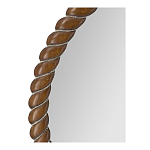 Зеркало круглое с текстурной рамой из натурального дерева  Pine Wall Mirror варинант исполнения - 3 | Loft Concept в Ижевске