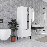 Комод белый с 4-мя дверцами на металлических ножках SPARK MULTIPURPOSE CABINET WHITE варинант исполнения - 5 | Loft Concept в Ижевске