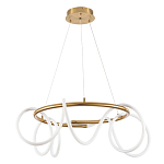 Люстра подвесная кольцевая и изогнутыми светодиодными трубками Luke Lampco Tracer Lamp варинант исполнения - 1 | Loft Concept в Ижевске