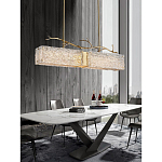 Люстра прямоугольная из фактурного стекла Chandelier Beam варинант исполнения - 2 | Loft Concept в Ижевске