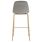 Барный стул на золотистых ножках VENDRAMIN Grey варинант исполнения - 5 | Loft Concept в Ижевске