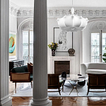 Подвесной светильник с белым фигурным абажуром и мягкими волнистыми краями Cloud Motion  варинант исполнения - 19 | Loft Concept в Ижевске