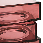 Стол журнальный в форме кубов Acrylic Furniture Lumina Crimson Clarity варинант исполнения - 3 | Loft Concept в Ижевске