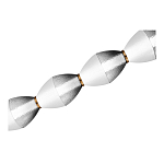 Подвесной светильник линейный в сочетании двух разных фактур стекла Enchanting варинант исполнения - 4 | Loft Concept в Ижевске