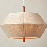 Люстра из дуба с веревчатым абажуром Rope Oak Chandelier варинант исполнения - 2 | Loft Concept в Ижевске