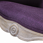 Кресло низкое в стиле прованс Louis French Armchair purple flax варинант исполнения - 4 | Loft Concept в Ижевске