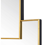 Золотое зеркальное панно из зеркальных квадратов Overlapping варинант исполнения - 1 | Loft Concept в Ижевске